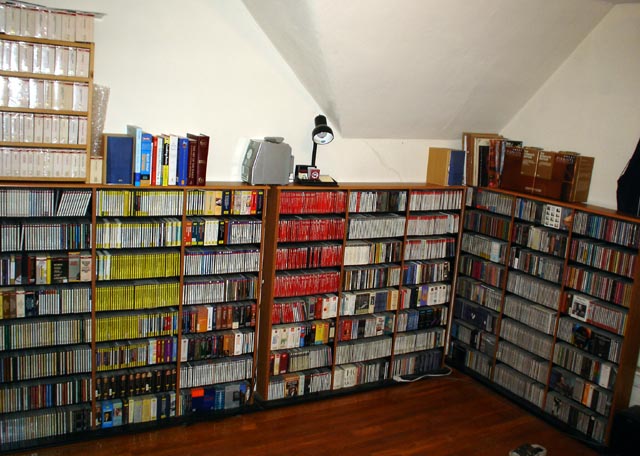 Photo of about 2,500 CDs